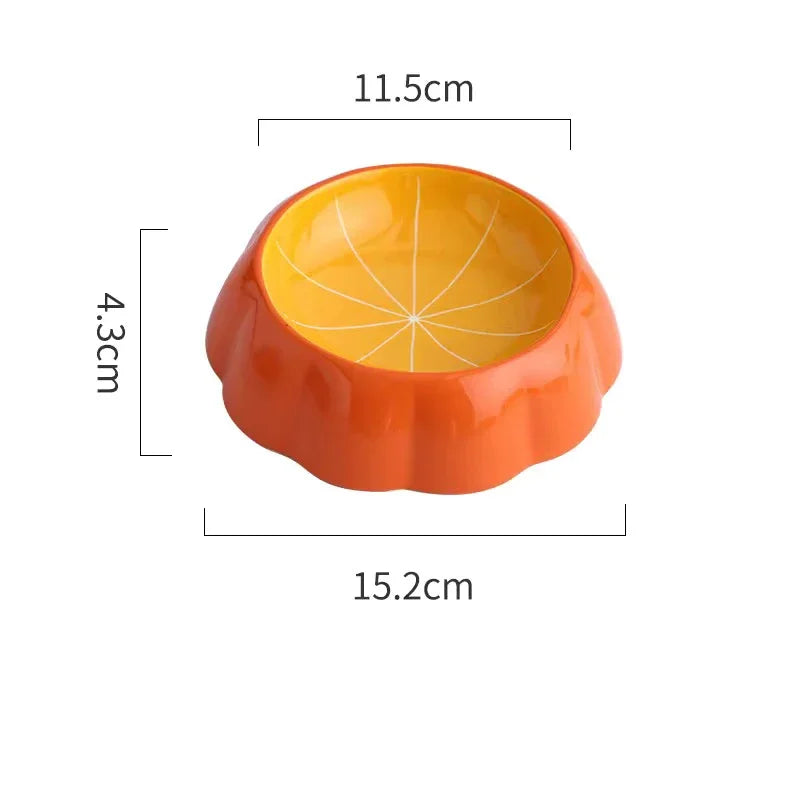 Fruit-Themed Ceramic Pet Bowls – Watermelon & Strawberry Designs