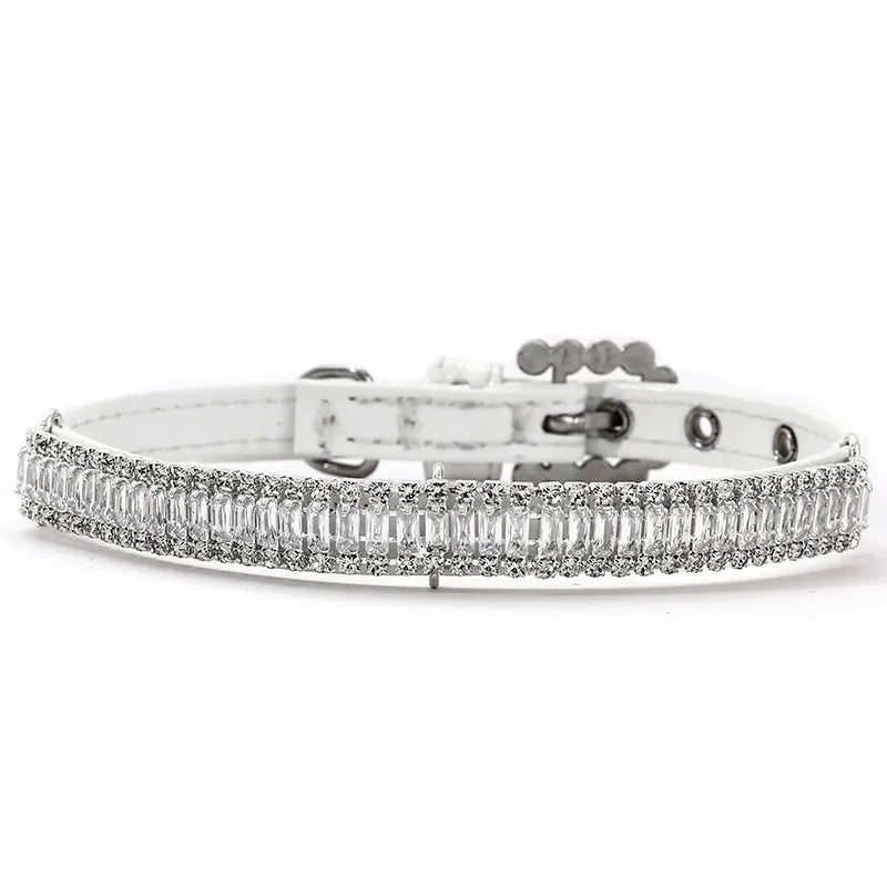 Luxury Rhinestone Puppy Collar – Sparkling Elegance for Small Dogs & Cats