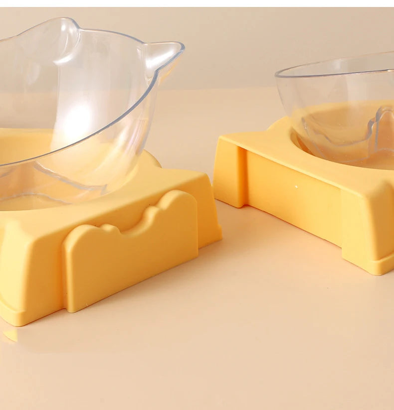 Pet Cat Food Water Bowl Automatic Feeder All-in-One