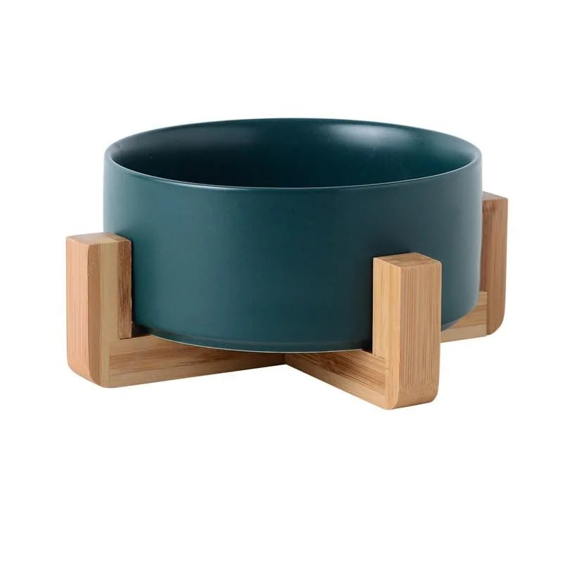 Ceramic Pet Bowl Cat Dogs Feeding Matted Elevated Dog Bowl Double Bowls Pet Food Water Feeder Wholesale Pet Manufacturer