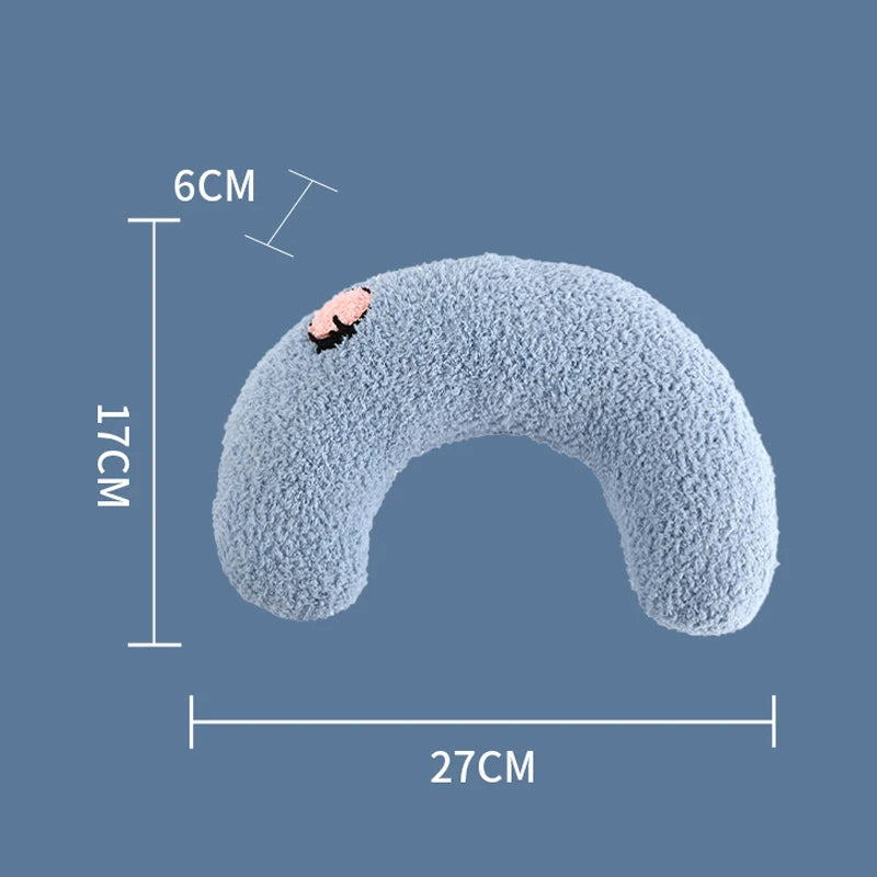 Cozy U-Shaped Neck Pillow for Cats & Puppies – Fashionable Headrest for Deep Sleep