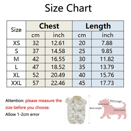 Winter Thermal Padded Vest - Stylish Home Wear for Small to Medium Dogs