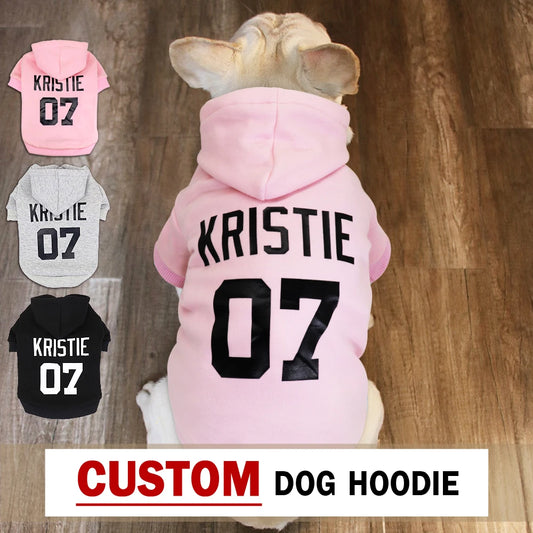 Personalized Pet Name Clothes for Small Medium Large Dogs XS-6XL