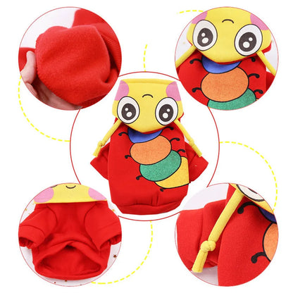CozyPaw Cartoon Character Cotton Hoodie – Warm Autumn & Winter Apparel for Dogs & Cats
