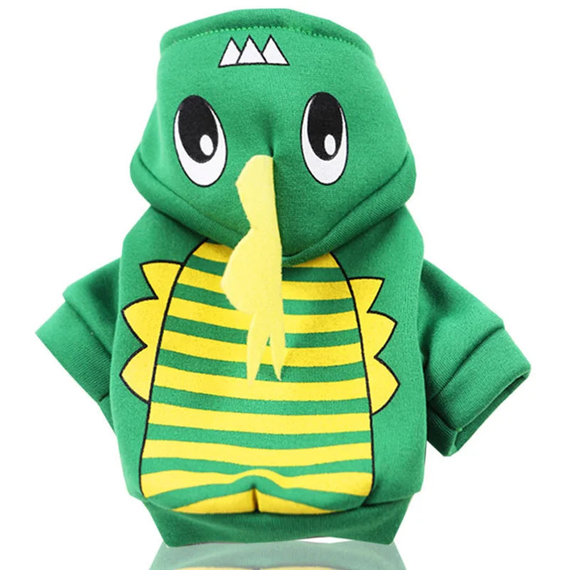 CozyPaw Cartoon Character Cotton Hoodie – Warm Autumn & Winter Apparel for Dogs & Cats