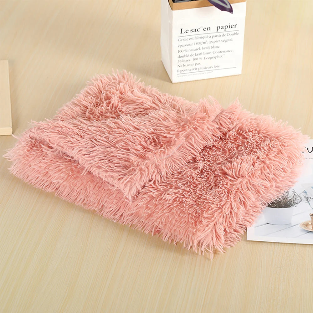Ultra-Soft Plush Pet Sleeping Mat - Cozy Fleece Bed for Dogs & Cats