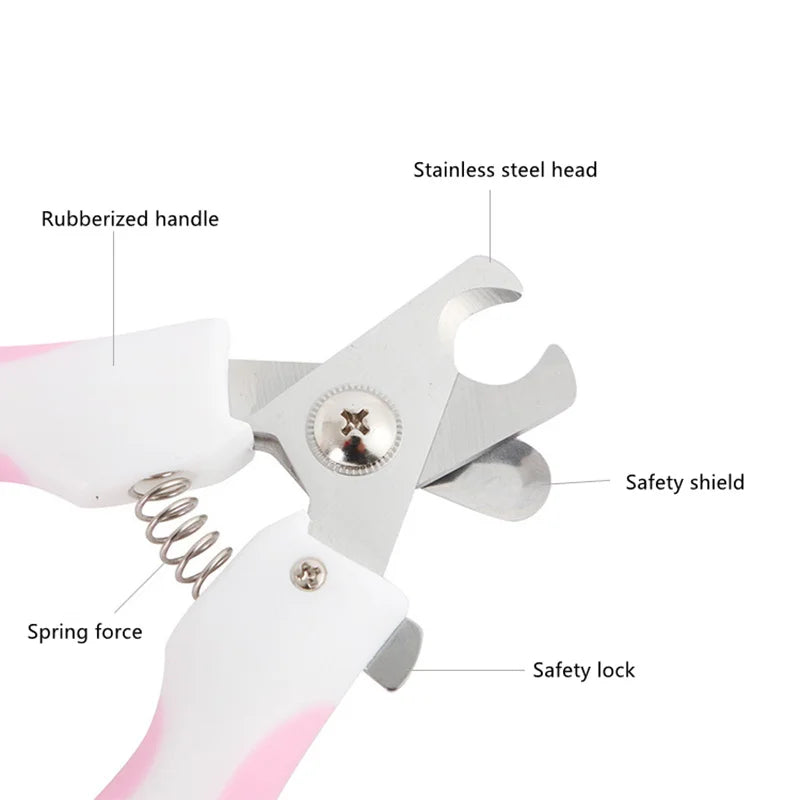 PawGroom Professional Stainless Steel Nail Clipper & File Set