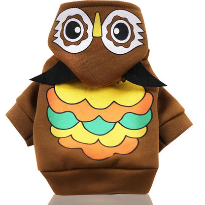 CozyPaw Cartoon Character Cotton Hoodie – Warm Autumn & Winter Apparel for Dogs & Cats