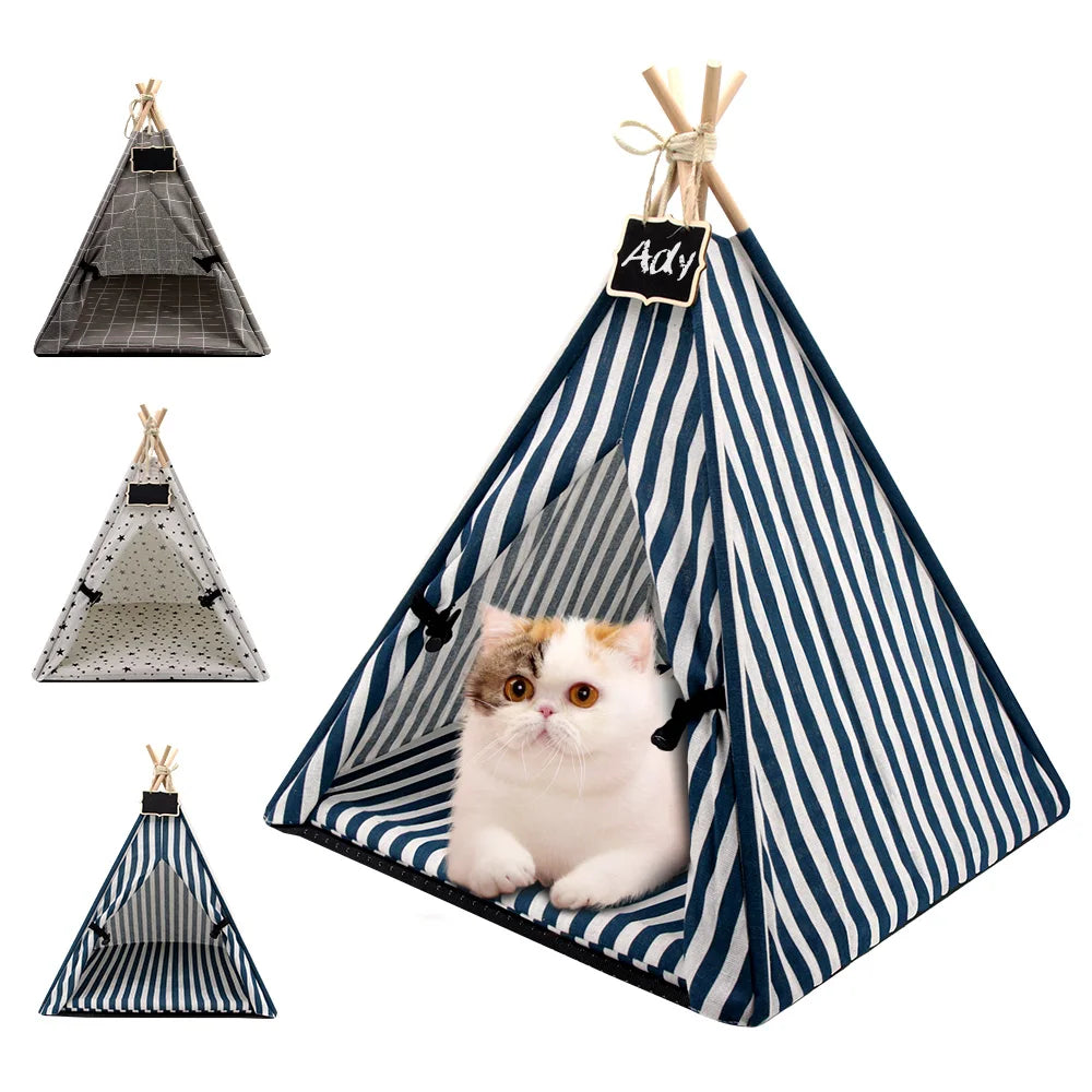 Dreamy Hideaway: Portable Pet Teepee for Cats & Small Dogs