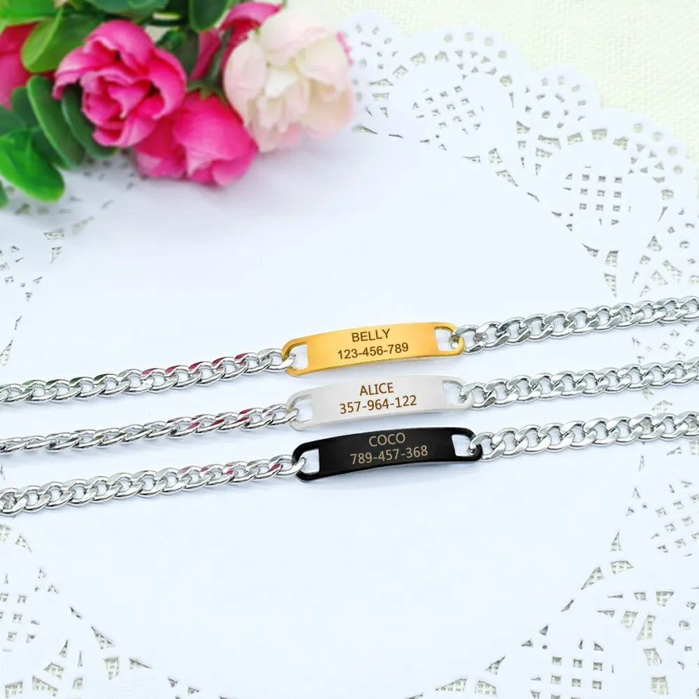LuxeLink Customized Cat Chain Collar – Premium Engravable Anti-Lost Metal ID Necklace for Kittens and Small Dogs