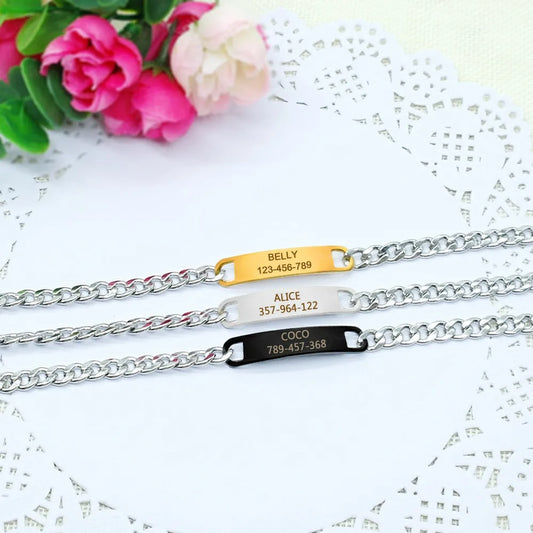 LuxeLink Customized Cat Chain Collar – Premium Engravable Anti-Lost Metal ID Necklace for Kittens and Small Dogs