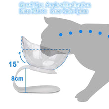 Load image into Gallery viewer, Non-Slip Double Cat Bowl Pet Water Food Feed Dog Bowls Pet Bowl With Inclination Stand Cats Feeder Feeding Bowl Kitten Supplies