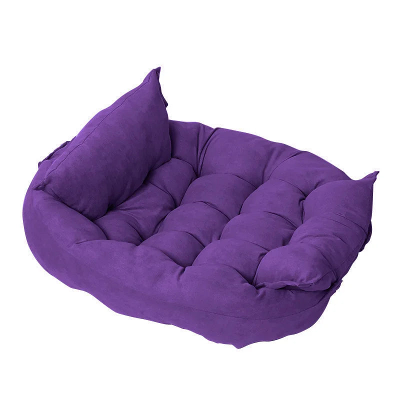 Multifunctional Pet Sofa Nest Bed – Ultra-Soft Machine-Washable Cushion for French Bulldogs, Pugs, and Cats