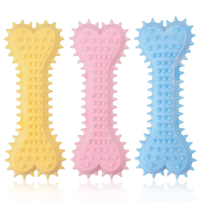 ChewGuard Durable Thorn Bone Rubber Molar Toy – Heavy-Duty Bite-Resistant Dental Training Toy