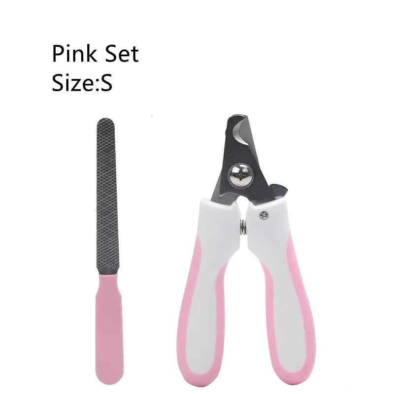 PawGroom Professional Stainless Steel Nail Clipper & File Set