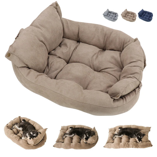CozyNest 3-in-1 Dog & Cat Bed Mat - The Ultimate Comfort Haven