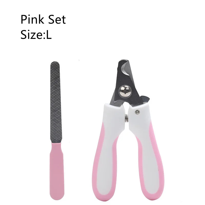 PawGroom Professional Stainless Steel Nail Clipper & File Set