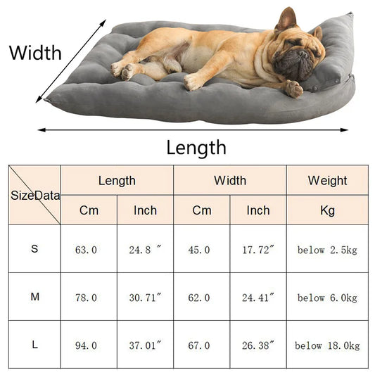 Multifunctional Pet Sofa Nest Bed – Ultra-Soft Machine-Washable Cushion for French Bulldogs, Pugs, and Cats