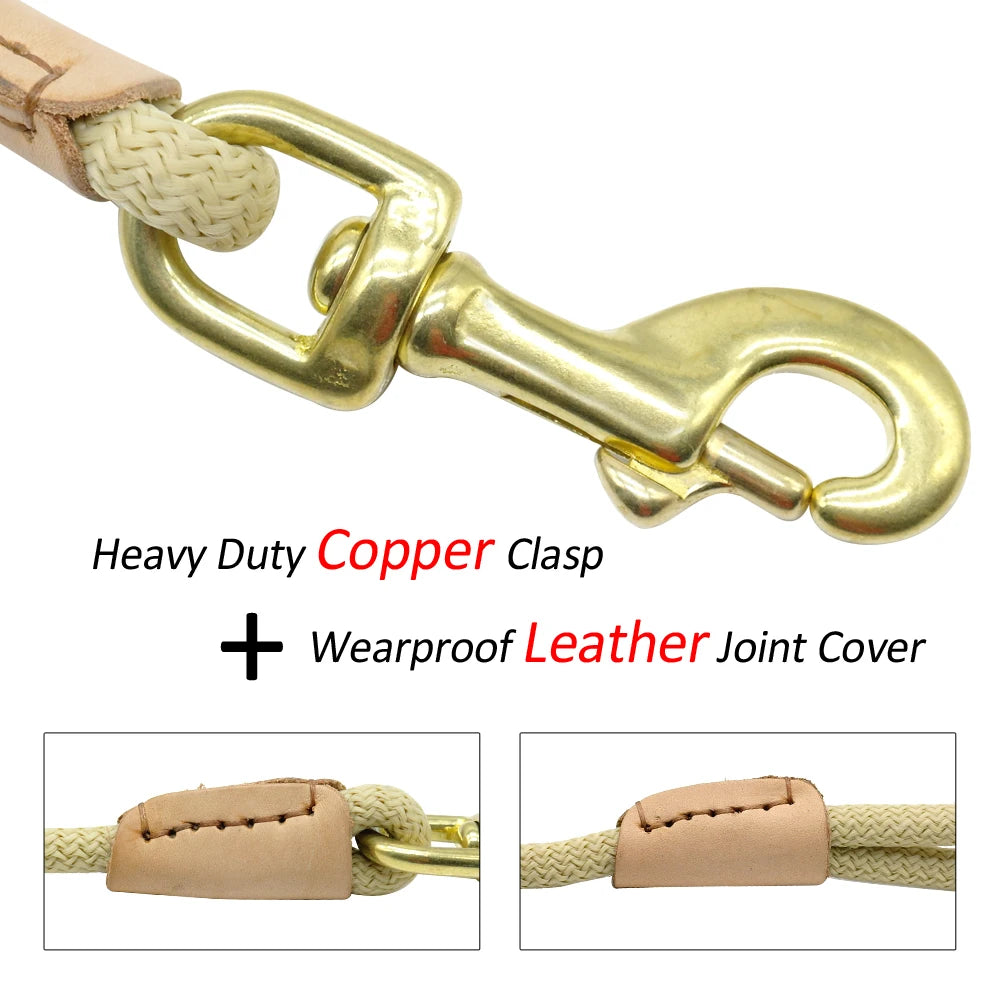 TerraTrack Heavy-Duty Non-Slip Long Training Leash – Premium Nylon Tracking Lead for Medium & Large Dogs