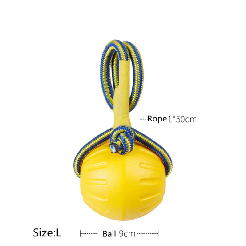 HydroFloat Premium Interactive Training Ball – Bite-Resistant EVA Foam Fitness Rope Toy