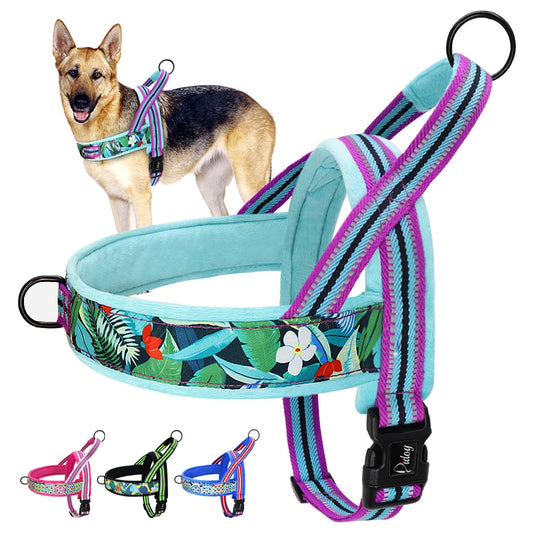 No-Pull Reflective Dog Harness Vest – Comfort & Safety for All Breeds