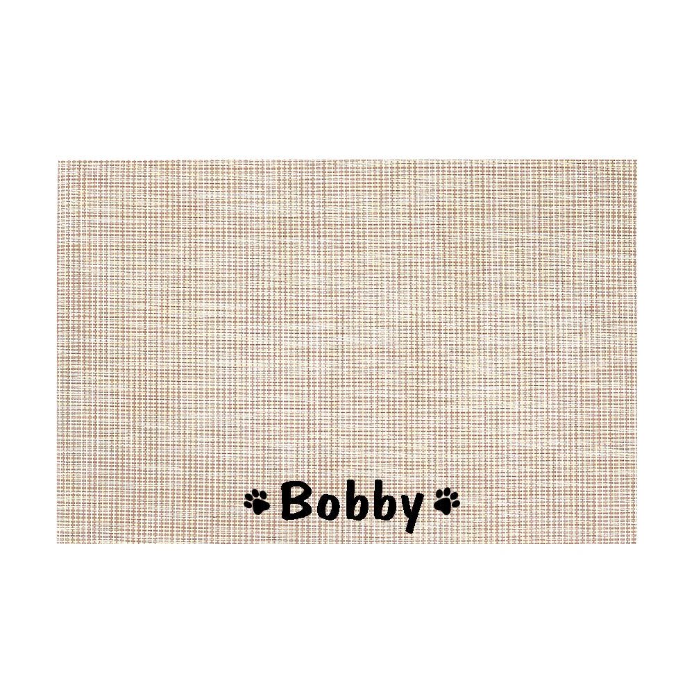 Personalized Waterproof Pet Placemat - Custom Name Feeding Mat for Dogs & Cats