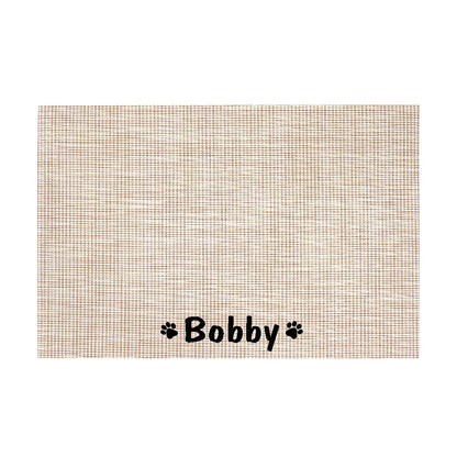 Personalized Waterproof Pet Placemat - Custom Name Feeding Mat for Dogs & Cats