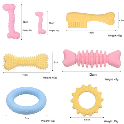 ChewGuard Durable Thorn Bone Rubber Molar Toy – Heavy-Duty Bite-Resistant Dental Training Toy