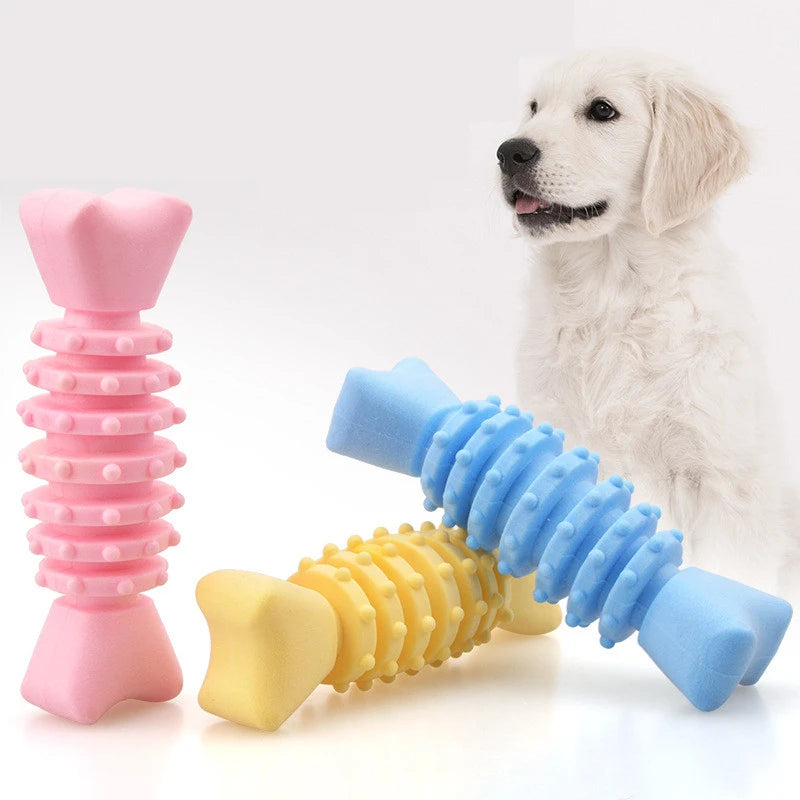 ChewGuard Durable Thorn Bone Rubber Molar Toy – Heavy-Duty Bite-Resistant Dental Training Toy