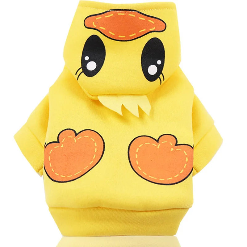 CozyPaw Cartoon Character Cotton Hoodie – Warm Autumn & Winter Apparel for Dogs & Cats