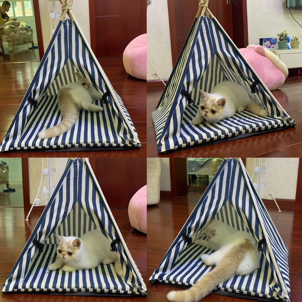 Dreamy Hideaway: Portable Pet Teepee for Cats & Small Dogs