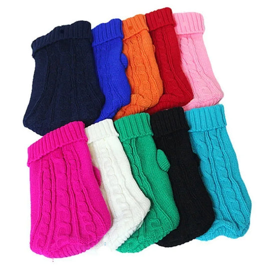Snuggle-Ready Woolly Soft Pet Sweater - For Small to Medium Dogs & Cats