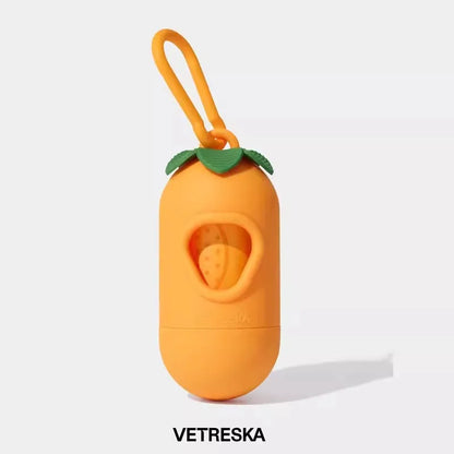 CapsuleClean Thickened Portable Poop Bag Dispenser Set – Quick One-Button Waste Disposal for Outdoor Walks