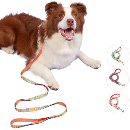 SilkPrint Comfort Leash – Vibrant Nylon Lead for Stylish Walk