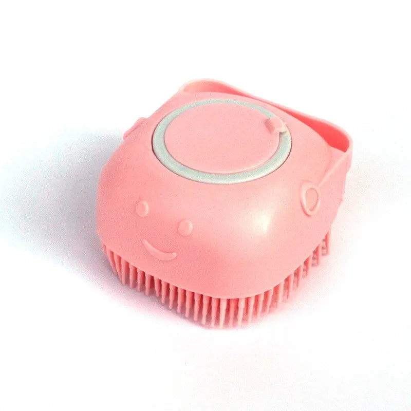 2-in-1 Silicone Shampoo Massager Brush – Soothing Bath & Grooming Comb