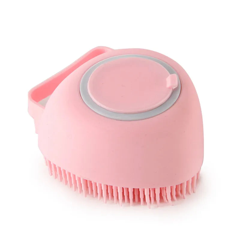 2-in-1 Silicone Shampoo Massager Brush – Soothing Bath & Grooming Comb