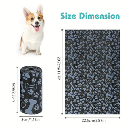Ultra-Durable Dog Poop Bags: Extra Thick & Leak-Proof with Easy-Tear Design