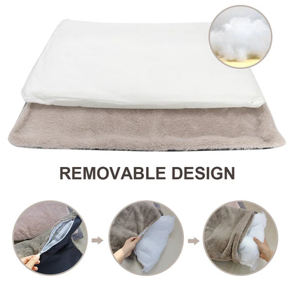 Cozy Comfort Fleece Pet Bed Mat - Perfect for Small to Large Dogs and Cats
