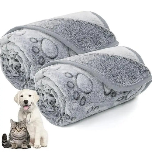 Pet Blanket Soft Fluffy Cute Cartoon Pattern