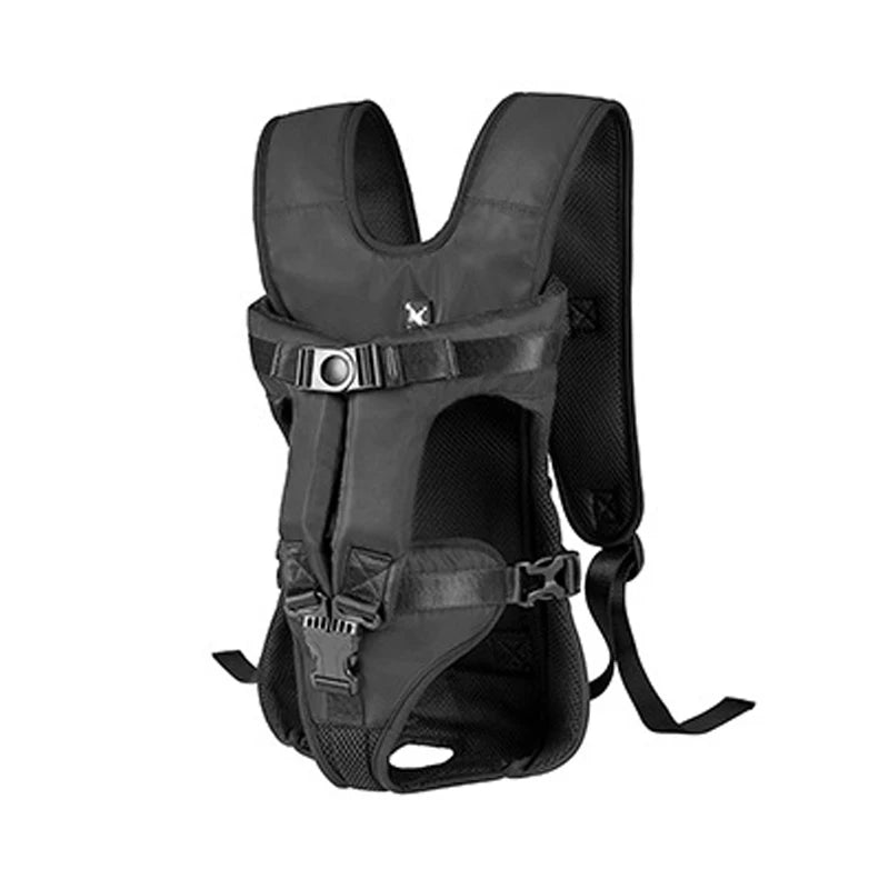 AeroTravel Hands-Free Front Pet Carrier Backpack – Premium Breathable Nylon Travel Vest for Cats and Small to Medium Dogs