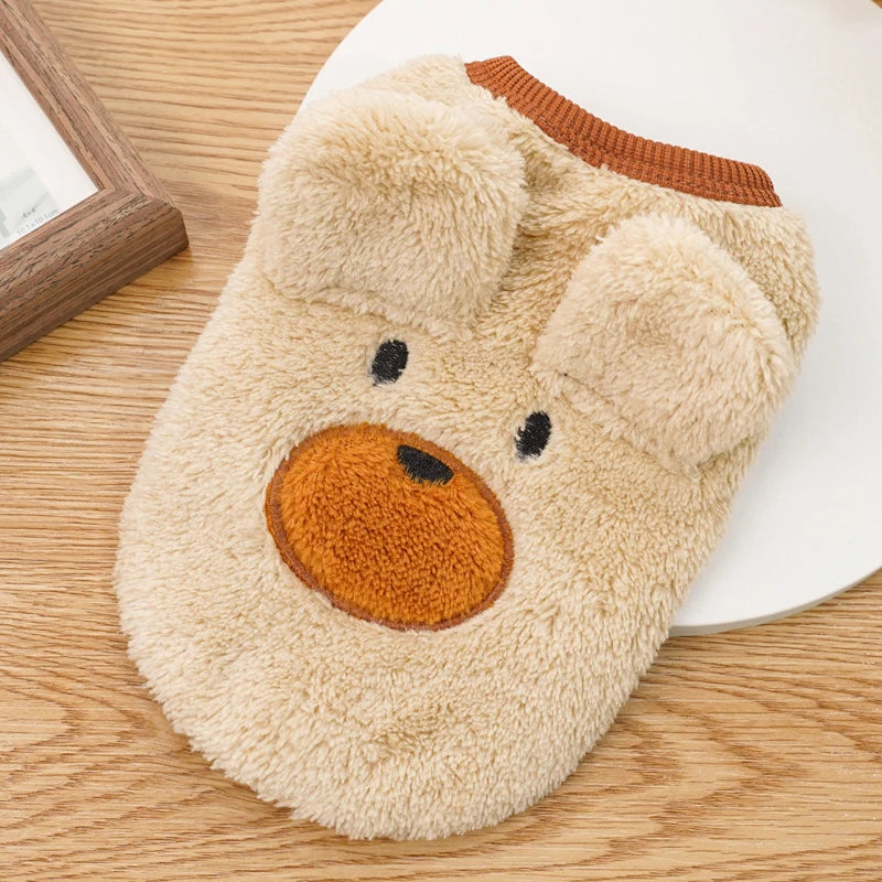 SpringSnuggle Soft Fleece Pet Clothes - Cute Comfort for Small Dogs