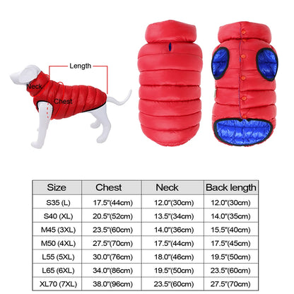 CozyPaws™ Waterproof Dog Jacket - Ultimate Winter Warmth for All Sizes