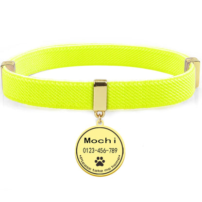 AeroTrack Elastic Personalized Cat Collar – Safe, Comfortable, and Stylish
