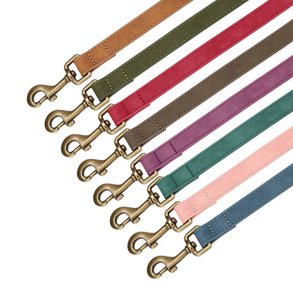 ComfortGrip Premium PU Leather Dog Leash – Heavy-Duty 5ft Walking Lead with 360° Rotatable Hook