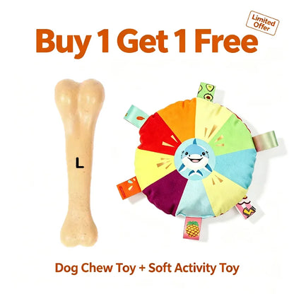 PowerChew Savory Beef Bone – Durable Interactive Molar Toy for Aggressive Chewers