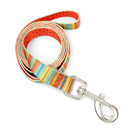 SilkPrint Comfort Leash – Vibrant Nylon Lead for Stylish Walk