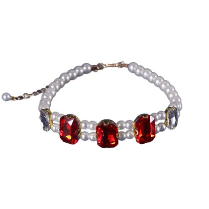 LuxeLush Gem Accent Pet Collar – Regal Glamour for Feline Royalty
