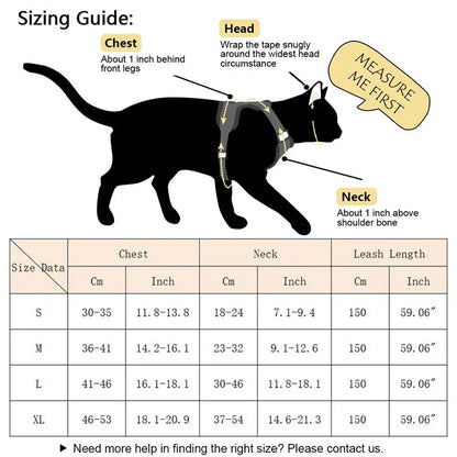 StrutStyle Fashion Reflective Mesh Harness & Leash Set – Premium Padded Outdoor Comfort for Cats and Small Dogs