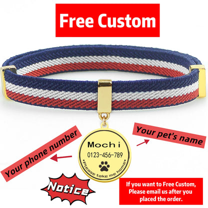 AeroTrack Elastic Personalized Cat Collar – Safe, Comfortable, and Stylish