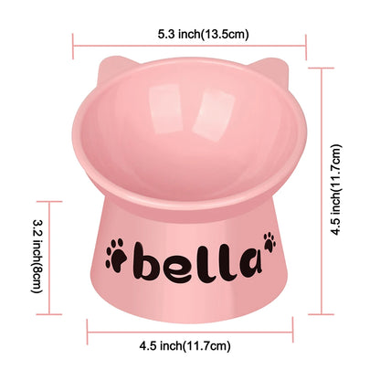DineElite Custom Elevated Pet Bowl – Personalized High-Foot Food & Water Cup